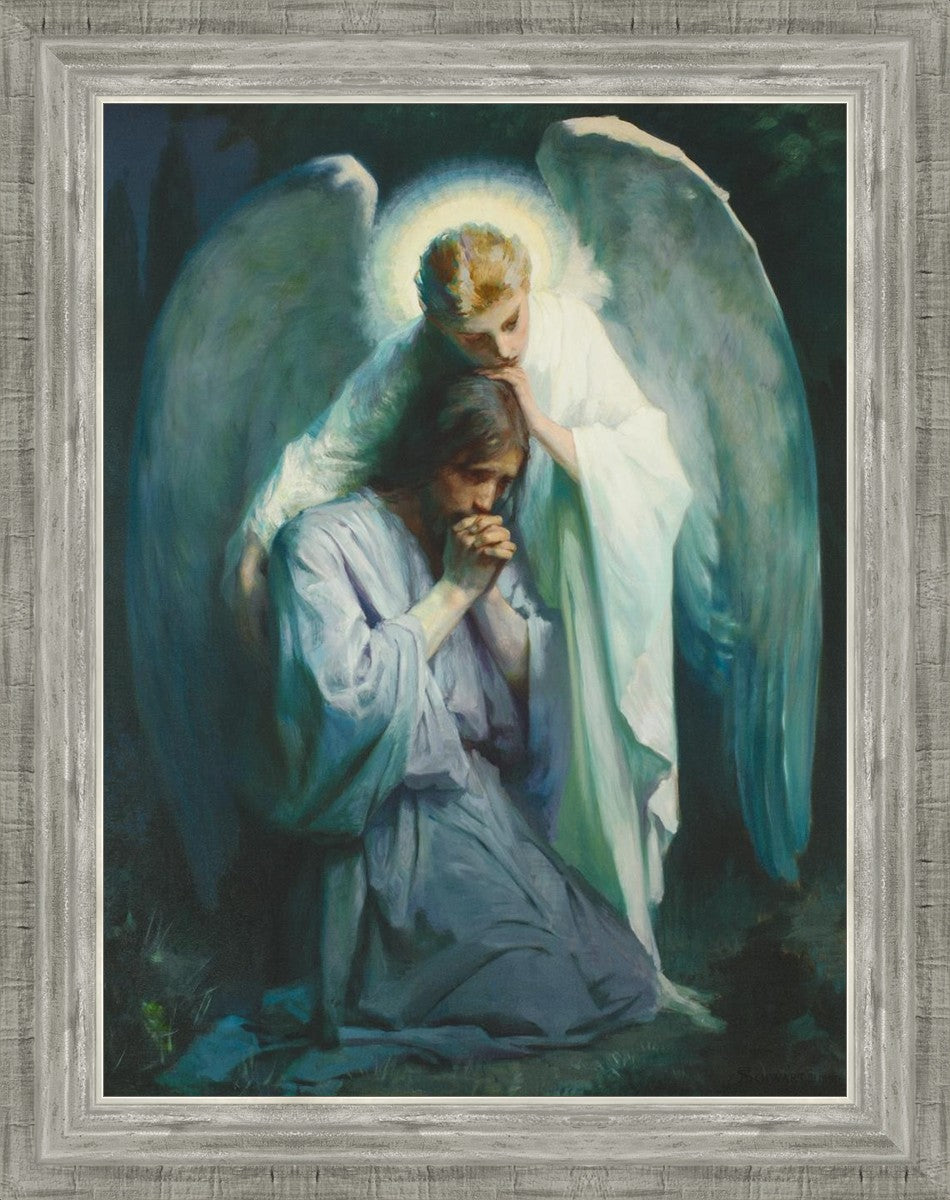 Agony in the Garden - Religious Art Print - Biblical Wall Decor for Home, Church & Office - Jesus Christ Prayer Scene - Christian Gift Idea