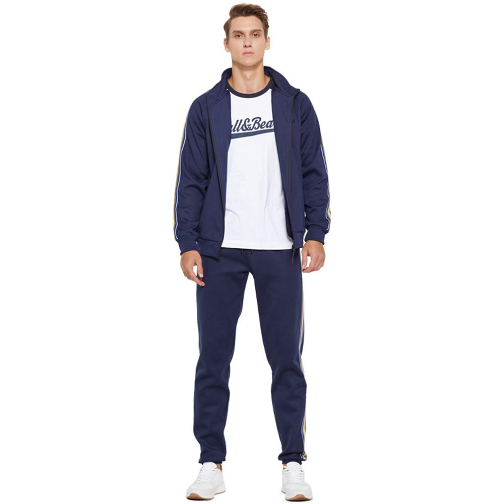 Men's Athletic Running Tracksuit Set - Lightweight Full Zip Jogging Sweatsuit for Gym & Outdoor Workouts | Breathable Comfort for Training, Running & Casual Wear
