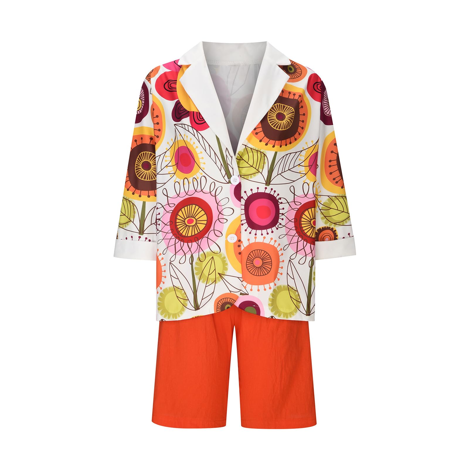 Women's Lounge & Workout Sets | Men's & Women's Pajama Sets | Soft & Comfortable Loungewear for Home & Gym | Orange