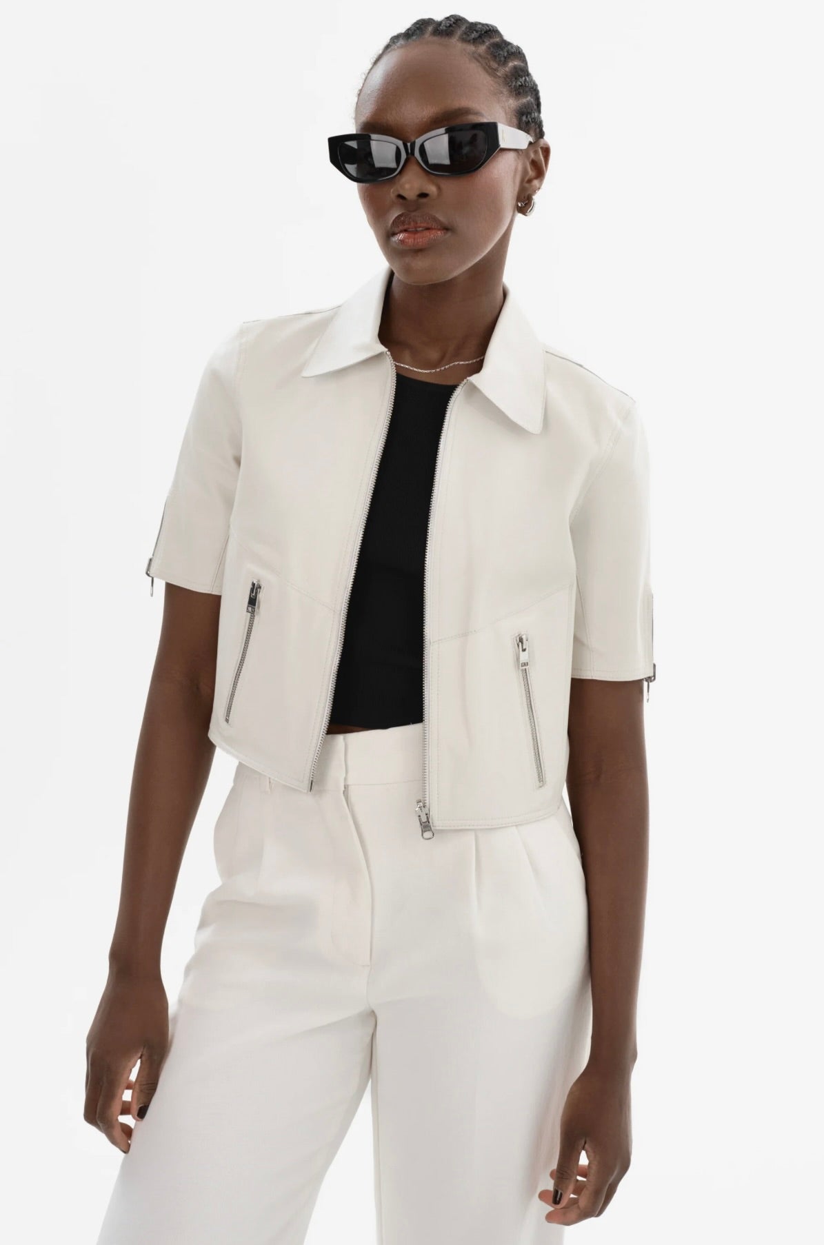 Sevana Reversible Leather Jacket for Women - Stylish Faux Leather Biker Jacket with Zipper Closure | Perfect for Casual Outfits, Date Nights & Fall Layering