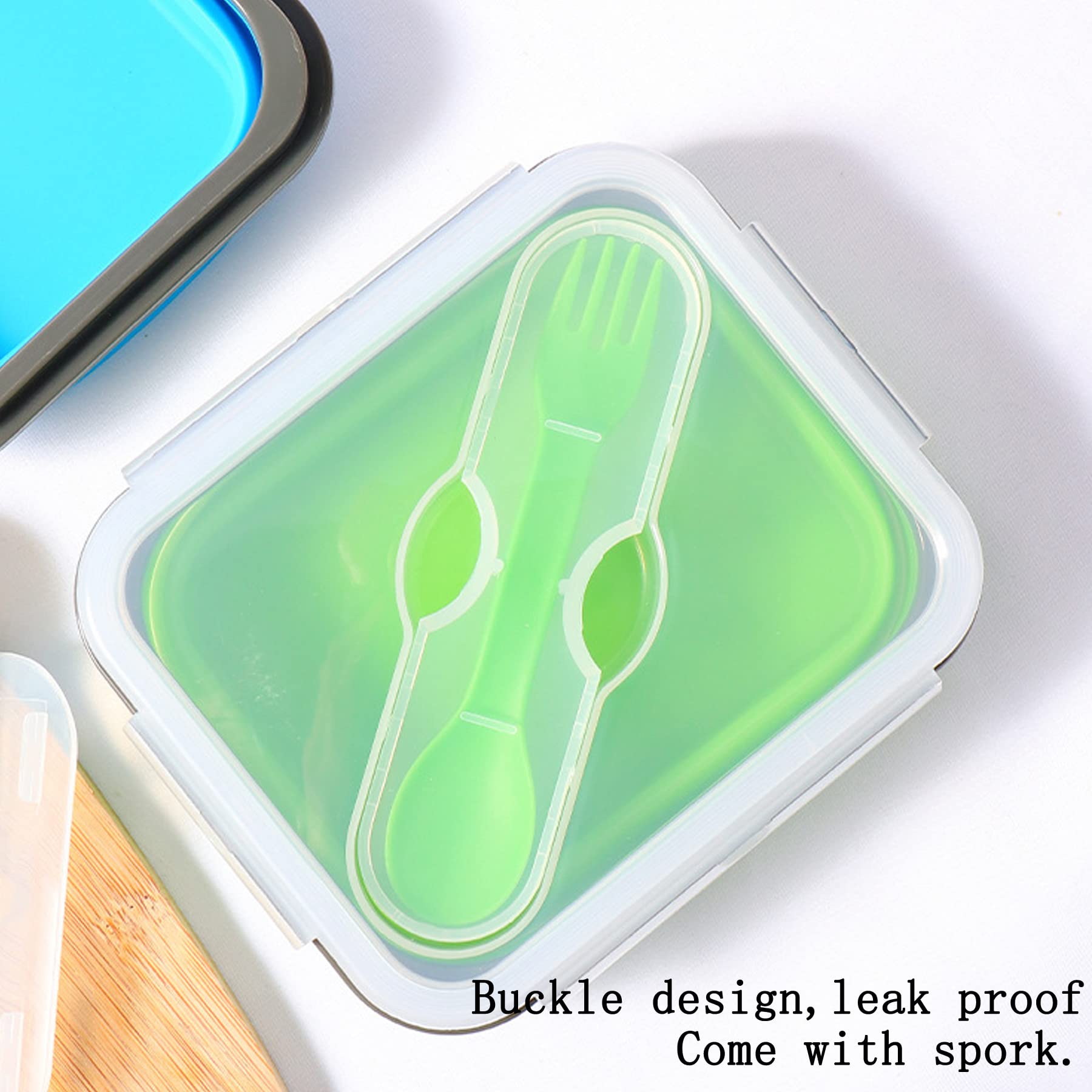 Collapsible Silicone Bowls with Lids - Foldable Food Storage Containers for Camping, Picnics, and Travel - Includes Mixing Bowls, Snack Cups & Storage Bag - Perfect for Salad, Lunch, and On-the-Go Meals