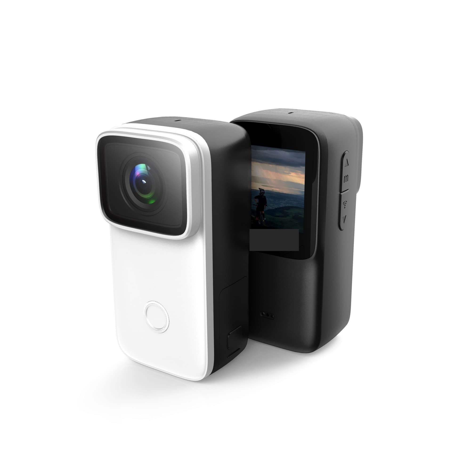4K H.264 Waterproof Action Camera with Face Recognition & Night Vision - 64GB Memory, 2 White Batteries - Perfect for Extreme Sports, Underwater Adventures & Vlogging