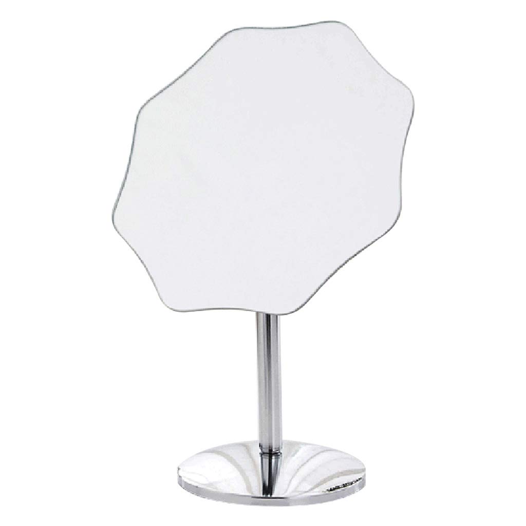 Portable Folding Makeup Mirror with LED Lights - HD Vanity Mirror for Travel & Home Use - Princess Style Desktop Mirror for Makeup, Skincare & Hair Styling