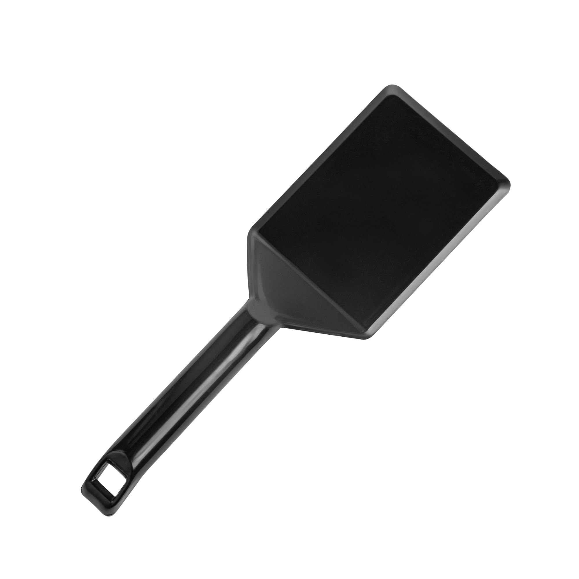 Restaurantware Cater Tek 10 Inch Disposable Serving Spatulas - 100 Pack Heavy-Duty Black Plastic Lasagna Spatulas with Wide Edge & Comfortable Handle for Cakes, Brownies, Eggs - Perfect for Catering, Buffets & Food Service