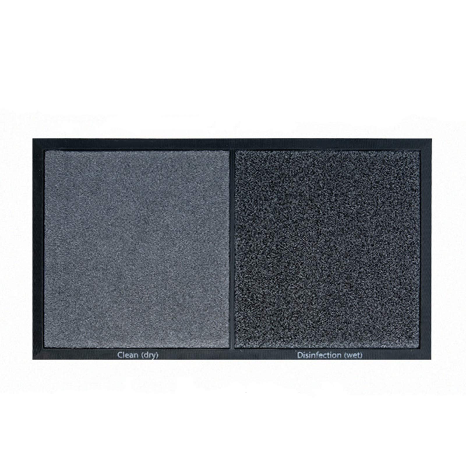 HAPYLY Disinfecting Floor Mat - Sanitizing Entrance Rug, Multi-Functional Shoe & Foot Bath Mat for Home, Hotel, Office - Non-Slip, Washable, Gray - Ideal for Entryways, Mudrooms & High-Traffic Areas