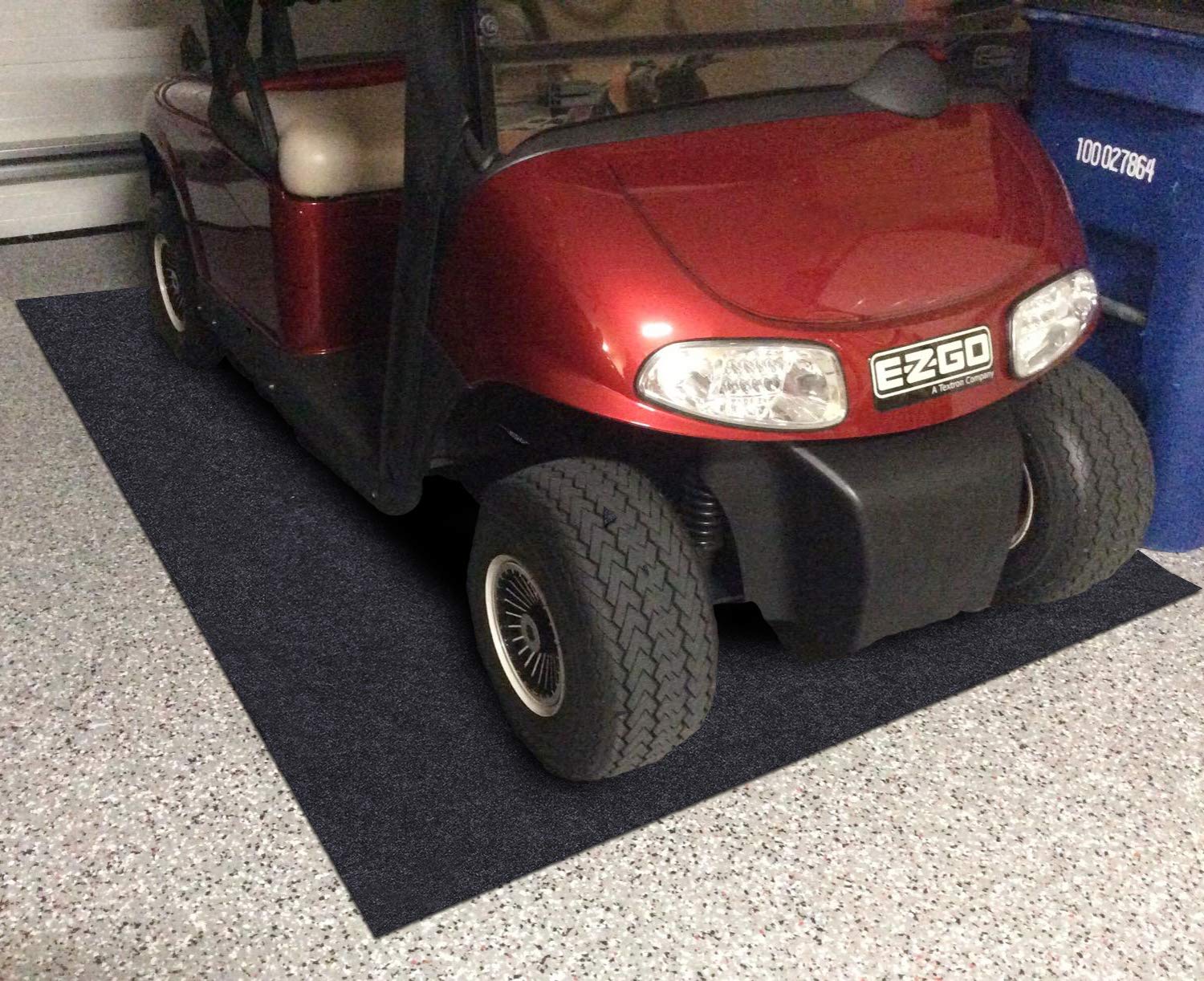 **Oil Absorbent Garage Floor Mat - Heavy Duty, Non-Slip, Leak-Proof for Golf Carts, Motorcycles & Workshop - Washable & Reusable (7'6