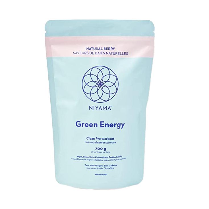Green Energy Pre Vinyasa Energizer - Natural Yoga Energy Booster for Enhanced Focus & Performance | Perfect for Morning Yoga, Meditation & Workout Sessions