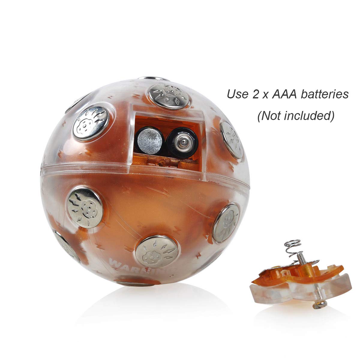ThinkTop Shock Ball Hot Potato Game - Electric Shocking Party Game for Adults & Kids - Fun Christmas Gift & Novelty Toy for Family Gatherings, Game Nights & Birthday Parties (Brown)