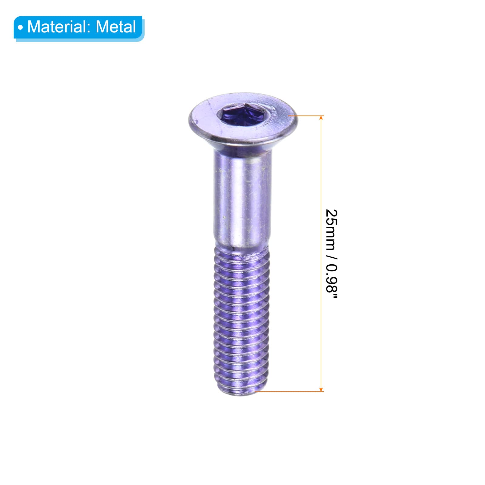 PATIKIL Skateboard Hardware Kit - 8 Hex Head Bolts, Nuts & Spanner Set for Longboard, Cruiser & Skateboard Assembly - Perfect for DIY Skateboard Repair & Maintenance