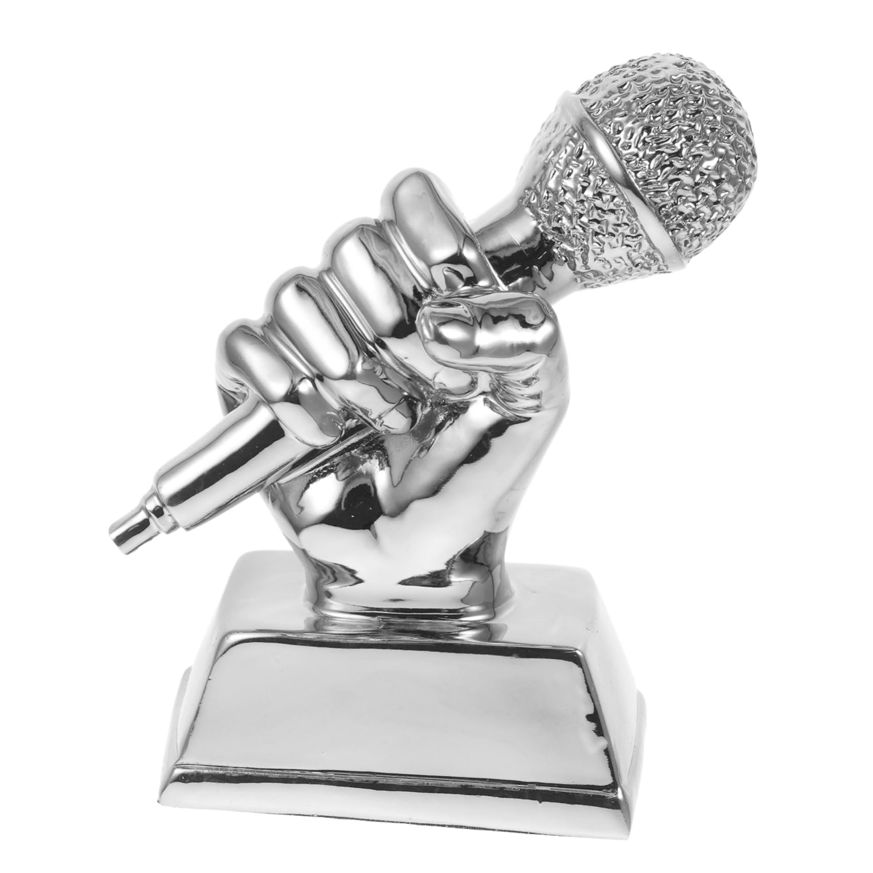 Mini Resin Singing Trophy Microphone - Kids Music Competition Award, Student Honor Prize for Singing Contests & Party Gifts | Perfect for School Events, Talent Shows & Birthday Celebrations