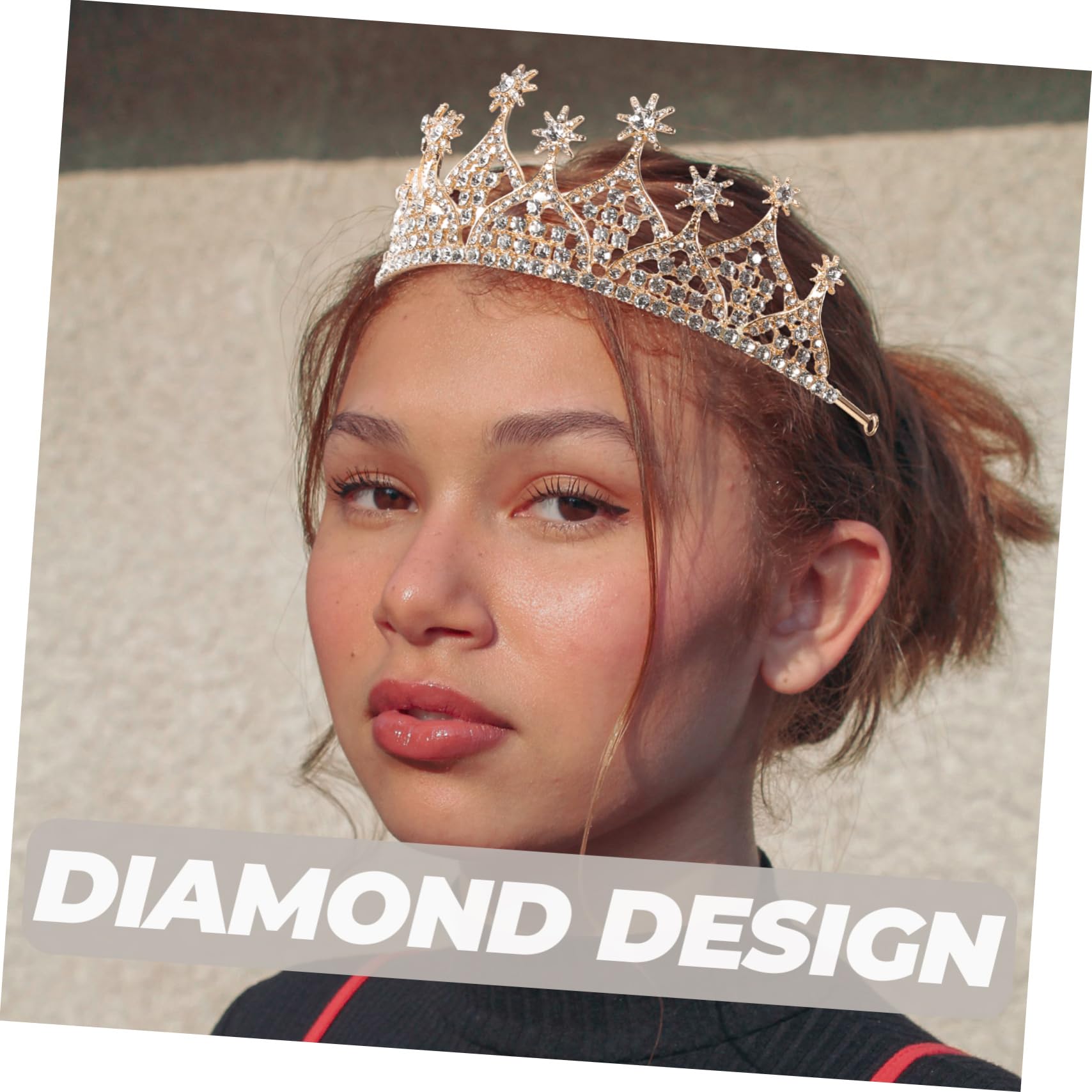 Sparkling Rhinestone Bridal Tiara for Women - Elegant Wedding Crown Headpiece with Alloy Hair Hoop - Perfect for Bridal Showers, Bachelorette Parties & Princess-Themed Birthdays