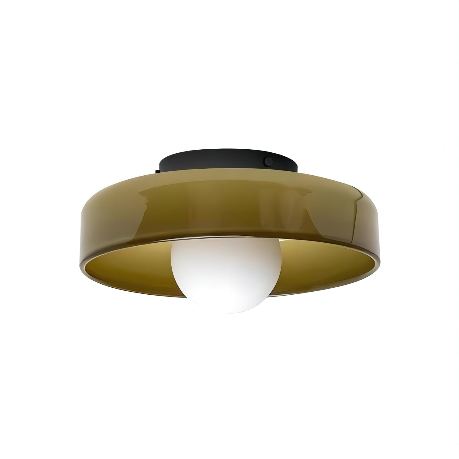Modern Disc Orb Ceiling Lamp - Sleek Round LED Light Fixture for Living Room, Bedroom, or Dining Room - Energy-Efficient Indoor Lighting Solution