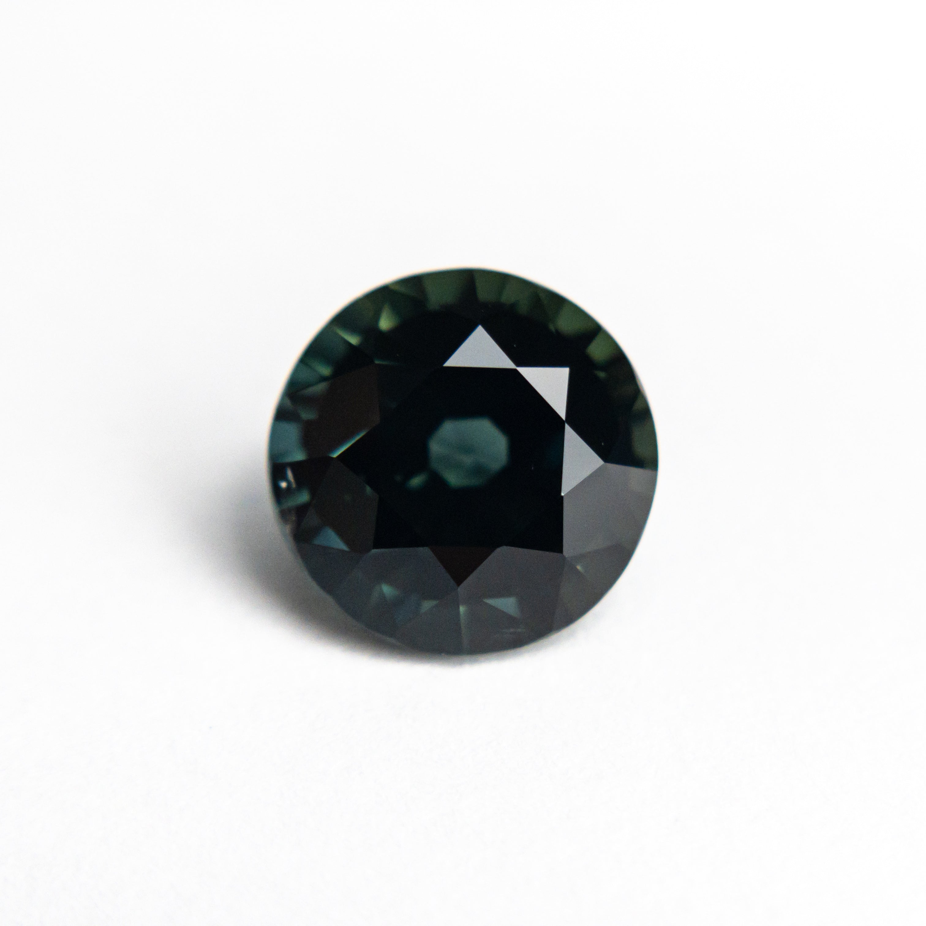 2.29ct Natural Round Brilliant Blue Sapphire Gemstone - 7.90x7.80x4.99mm for Engagement Rings & Fine Jewelry Making