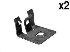 Genuine BMW E39 Front Bumper Cover Clamp Set (2 Brackets) - Easy Installation