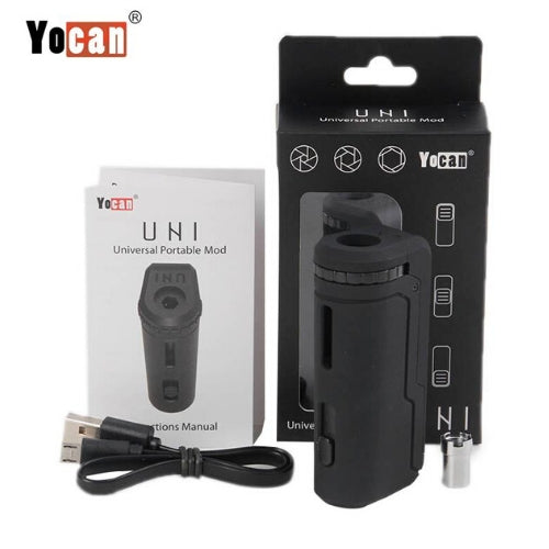 Yocan Uni Box Mod Vaporizer Kit - Portable 510 Thread Battery for Wax & Oil Cartridges | Perfect for On-the-Go Vaping & Discreet Use