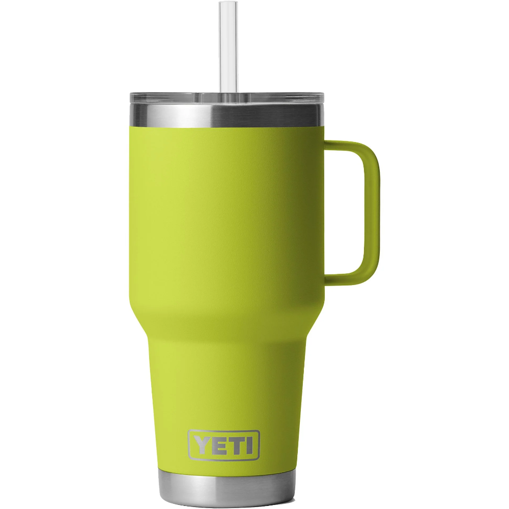 **35 oz Rambler Insulated Stainless Steel Mug with Straw Lid - Perfect for Coffee, Tea & Cold Drinks at Home, Office or Travel**