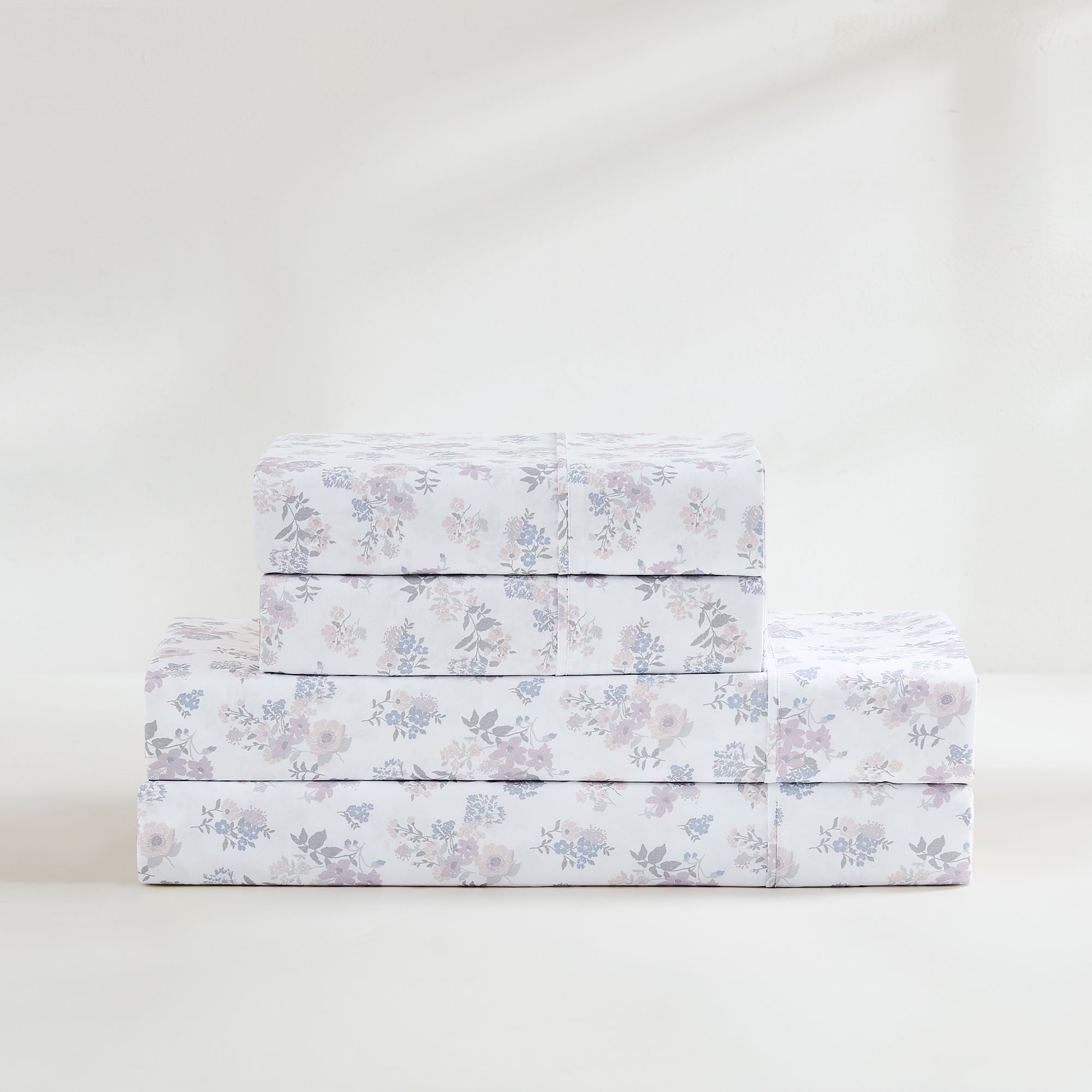Premium Suzette Sheet Set - Soft & Breathable 100% Cotton Bed Sheets - Queen Size, 4-Piece Set - Perfect for Home, Hotel, and Airbnb Use