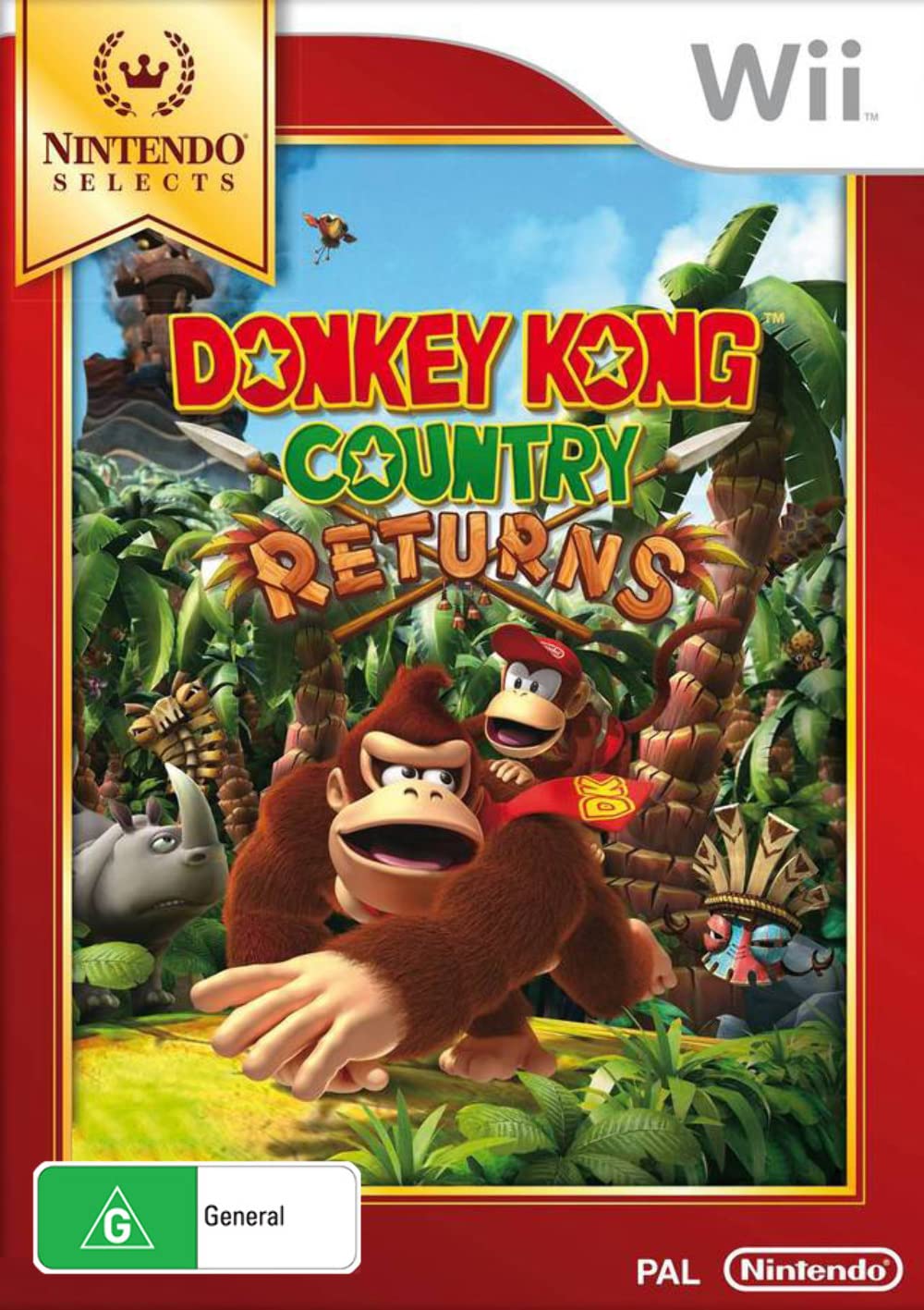 Donkey Kong Country Returns for Nintendo Wii - Classic Adventure Game for Kids & Adults - Perfect for Family Game Nights & Retro Gaming Fun