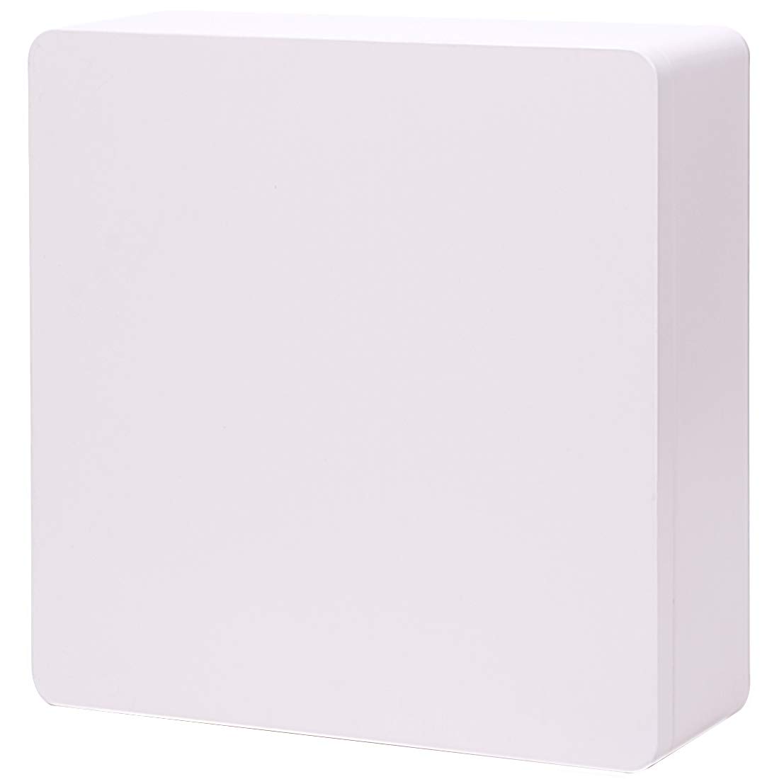 Airtight Metal Food Storage Containers with Lids - Ivory White Square Tin Box for Kitchen Pantry Organization | Perfect for Cookies, Tea, Coffee & Dry Food Storage