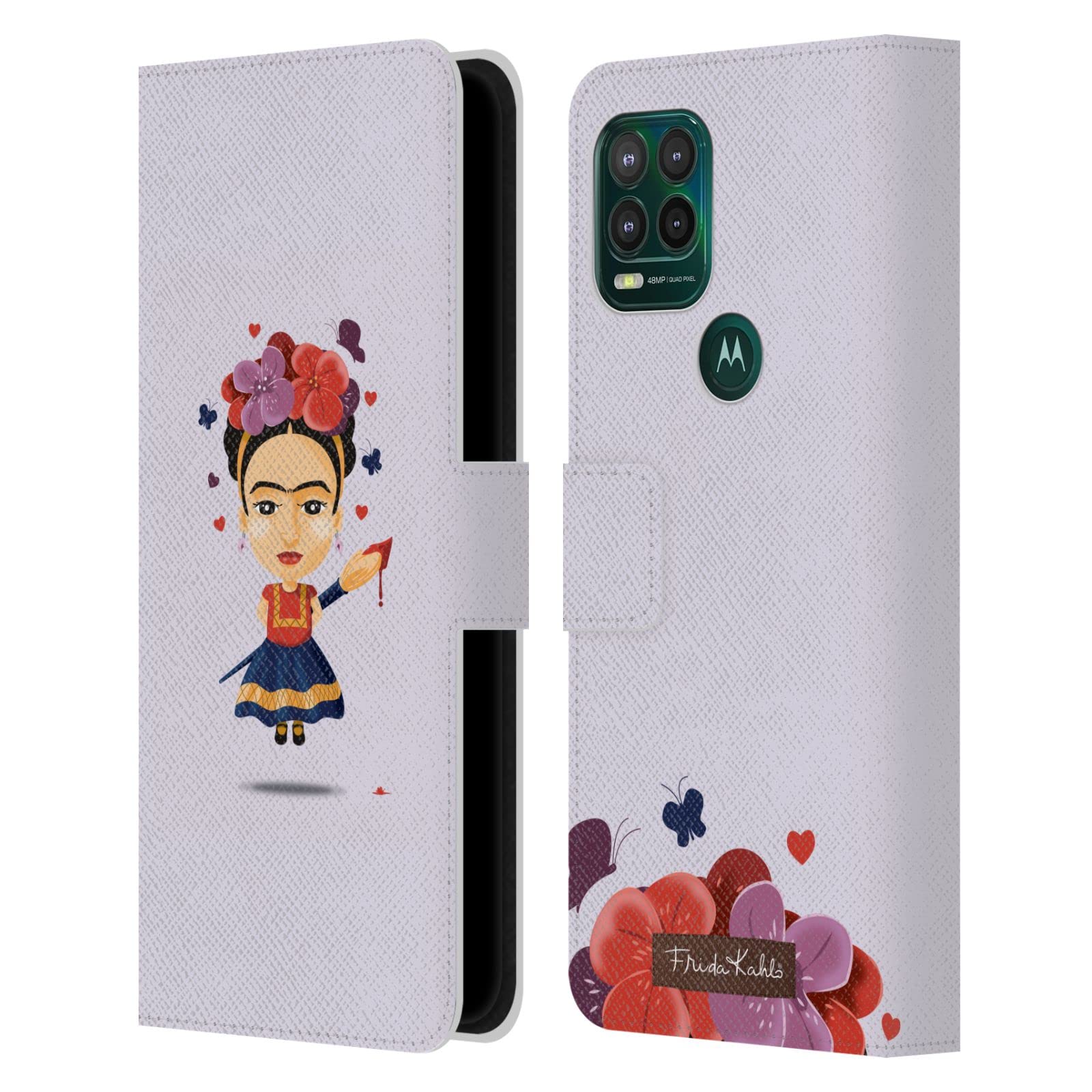 Official Frida Kahlo Solo Doll Leather Book Wallet Case for Motorola Moto G Stylus 5G 2021 - Stylish Phone Cover with Artist Design, Perfect for Art Lovers & Daily Use