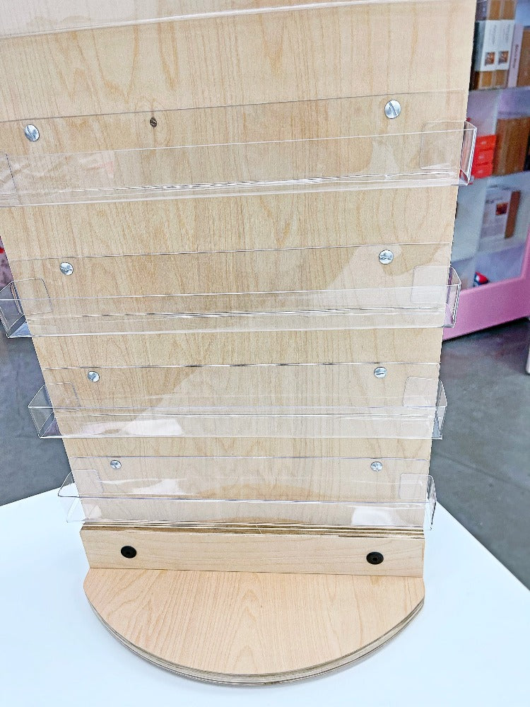 2-Sided Counter Spinner Display Stand for Retail Stores - Perfect for Product Showcase and Promotions at Checkout Counters