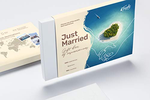 Just Married - Tinggly Experience Gift Card in Elegant Gift Box | Perfect for Honeymoon, Anniversary & Romantic Getaways
