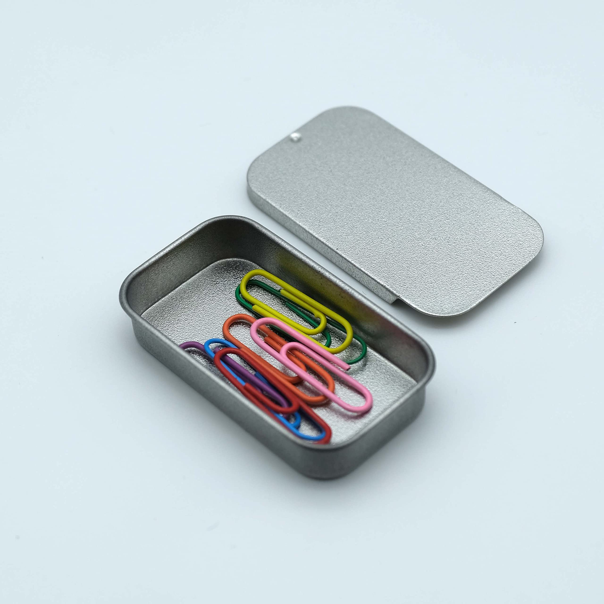 3-Pack 20ml Rectangular Sliding Lid Tins - Portable Lip Balm, Gift, Pill, Travel & Small Parts Storage Containers - Pocket-Sized EDC Organizer for Daily Use, Cosmetics & Craft Supplies
