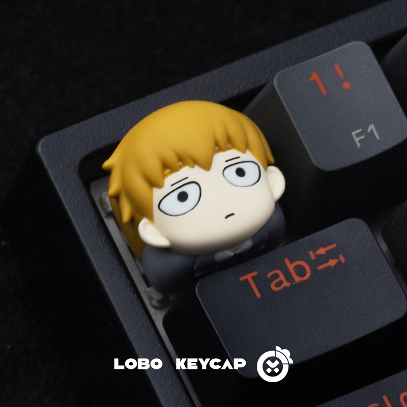 Mob Psycho 100 Anime Themed Keycaps - Custom Resin Artisan Keycaps for Mechanical Keyboards | Perfect for Gamers & Anime Fans