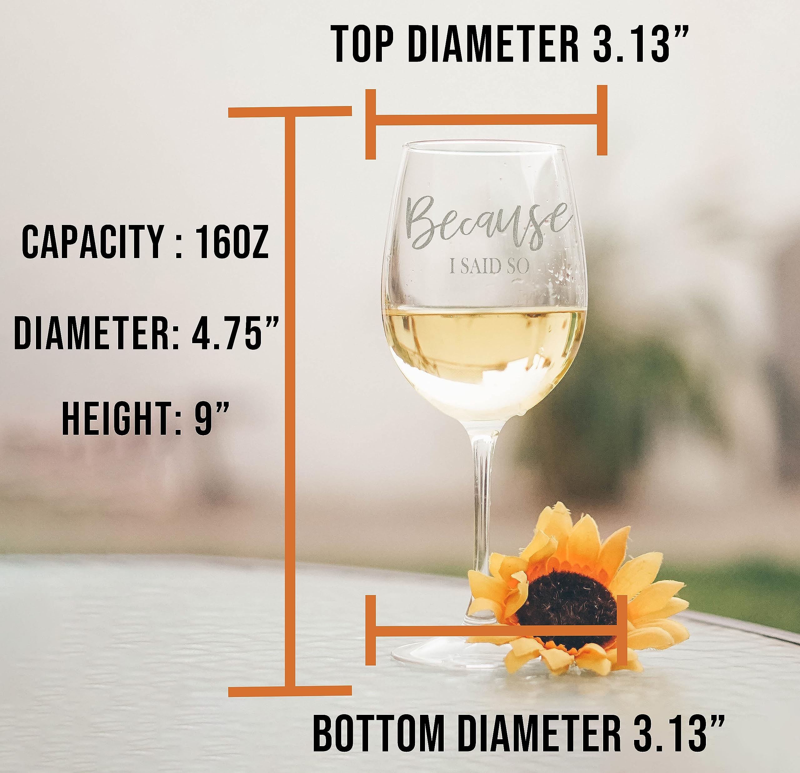 Personalized 16oz Stemless Wine Glass - Custom Engraved Mother's Day, Birthday & Bridesmaid Gift for Women - Unique Christmas Present for Mom - Perfect for Wine Nights, Weddings & Special Occasions