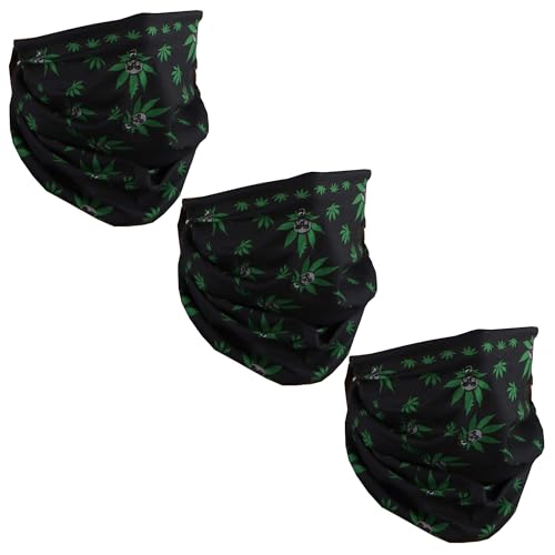 Skulls and Leaves Black