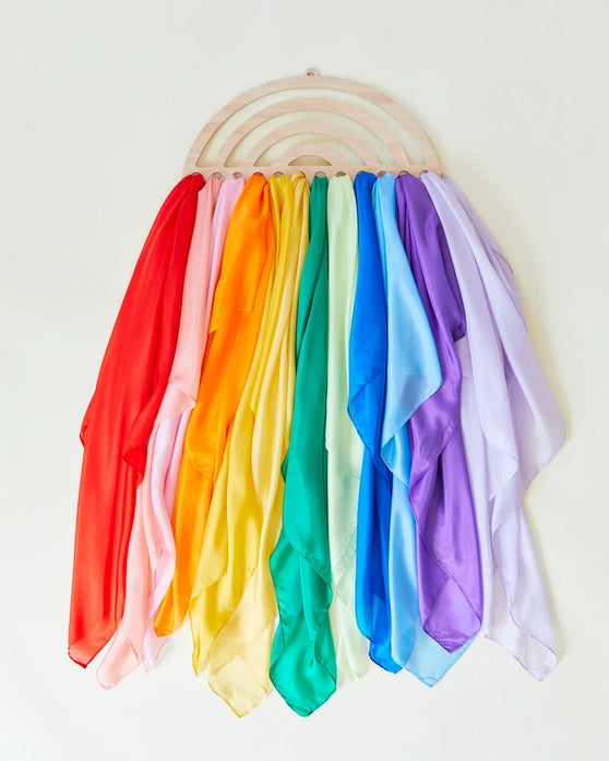 Sarah's Silks Premium Playsilk - Colorful Silk Scarf for Kids Dress Up, Dancing & Imaginative Play - Perfect for Pretend Play, Storytelling & Creative Movement Activities