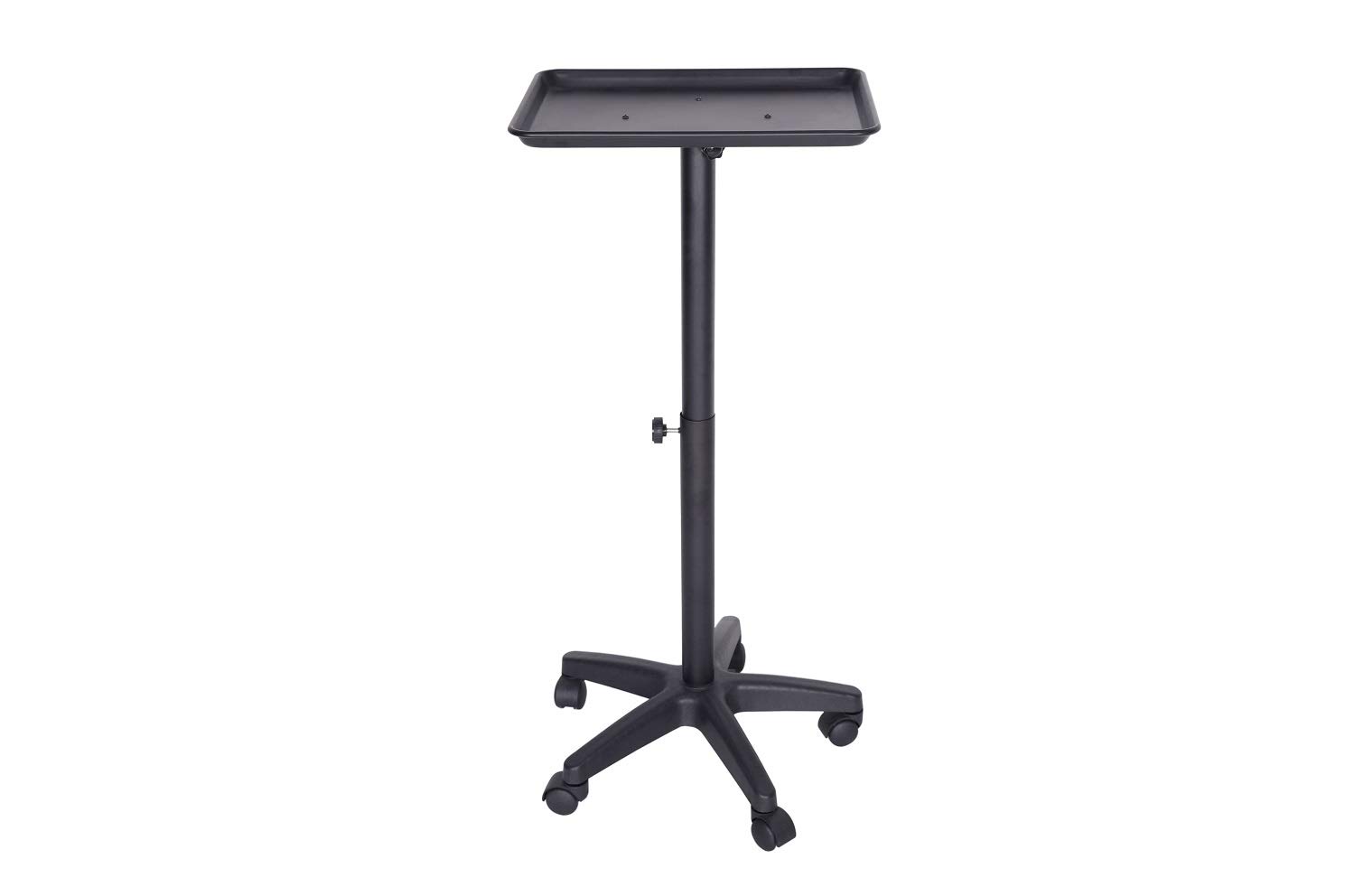 Adjustable Height Salon Rolling Tray on Wheels - Professional Salon Tray for Hair Stylists & Beauty Salons | Perfect for Mobile Styling & Salon Organization