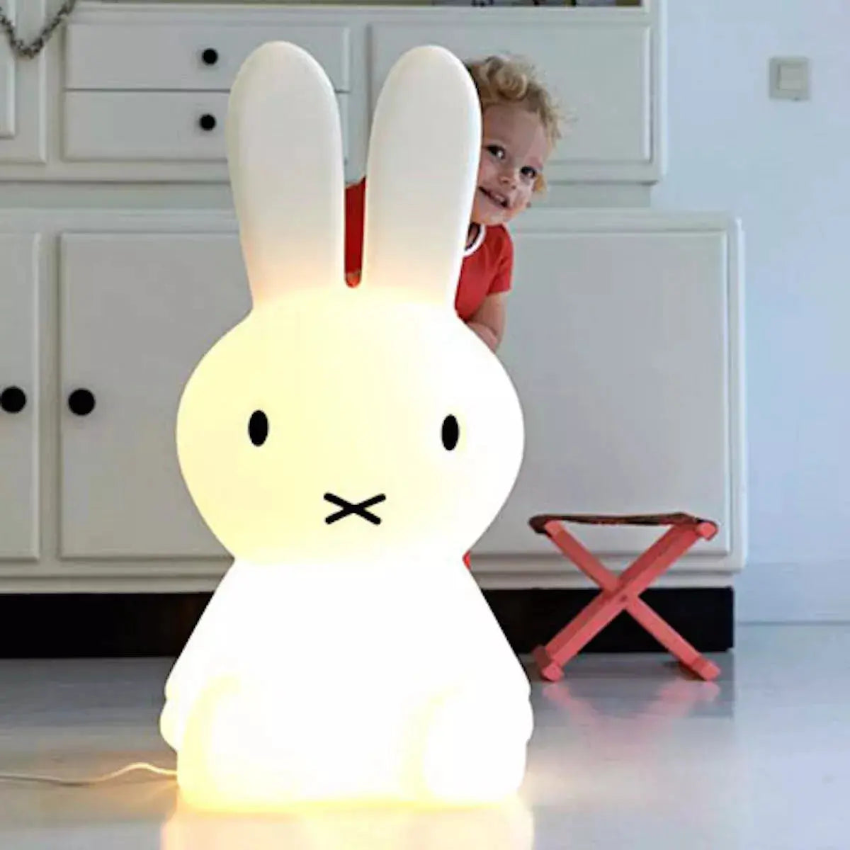 Miffy LED Night Light Extra Large - Cute Bunny Nursery Lamp for Kids Bedroom, Baby Room Decor & Cozy Nighttime Reading Light