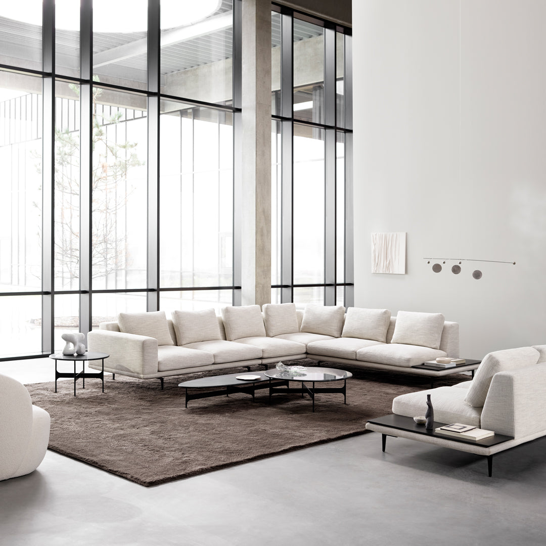 Floema Modern Oval Coffee Table - Stylish Living Room Center Table for Small Spaces, Home Decor & Furniture - Perfect for Apartments, Lounges, and Cozy Living Areas