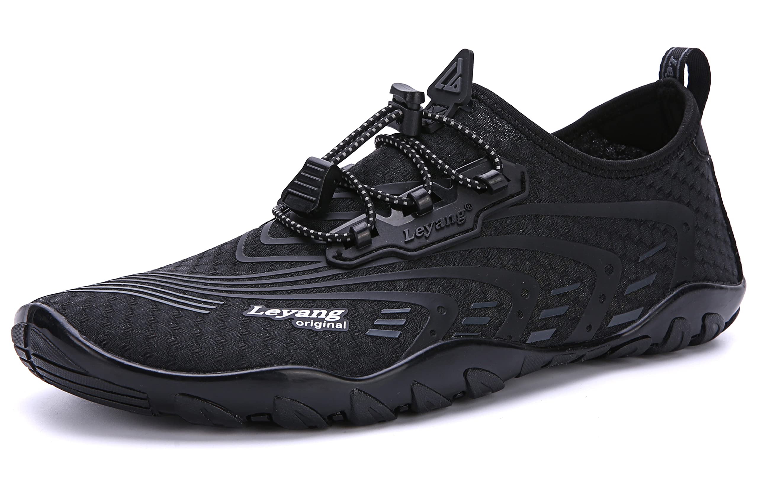 **Leyang Women's & Men's Quick-Dry Water Shoes - Barefoot Aqua Socks for Swimming, Beach, Surfing, Diving, Pool, Yoga & Aerobics | Lightweight & Comfortable for Water Sports & Outdoor Activities**