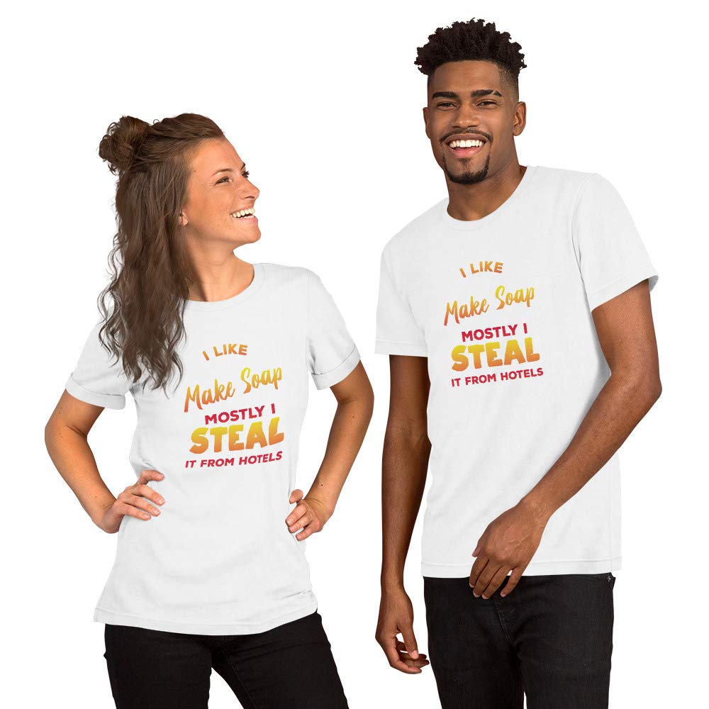 Kangarooze Funny 'I Like to Make Soap' Quote T-Shirt - Perfect Gift for Soap Makers & Crafters - Ideal for Soap Making Classes, DIY Workshops & Creative Gifts