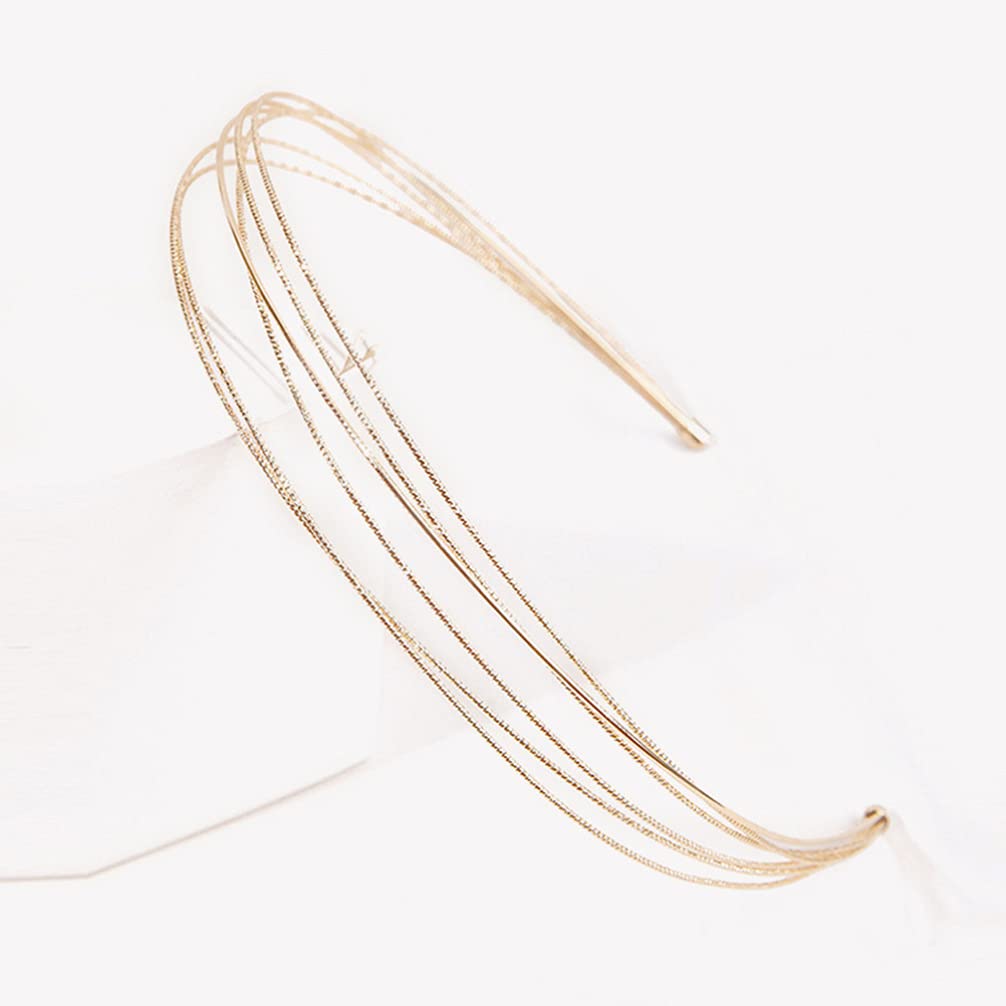 Elegant Metal Wire Headbands for Women - Minimalist Hair Hoops & Wedding Hair Accessories | Fashionable Headpieces for Girls, Brides & Everyday Wear