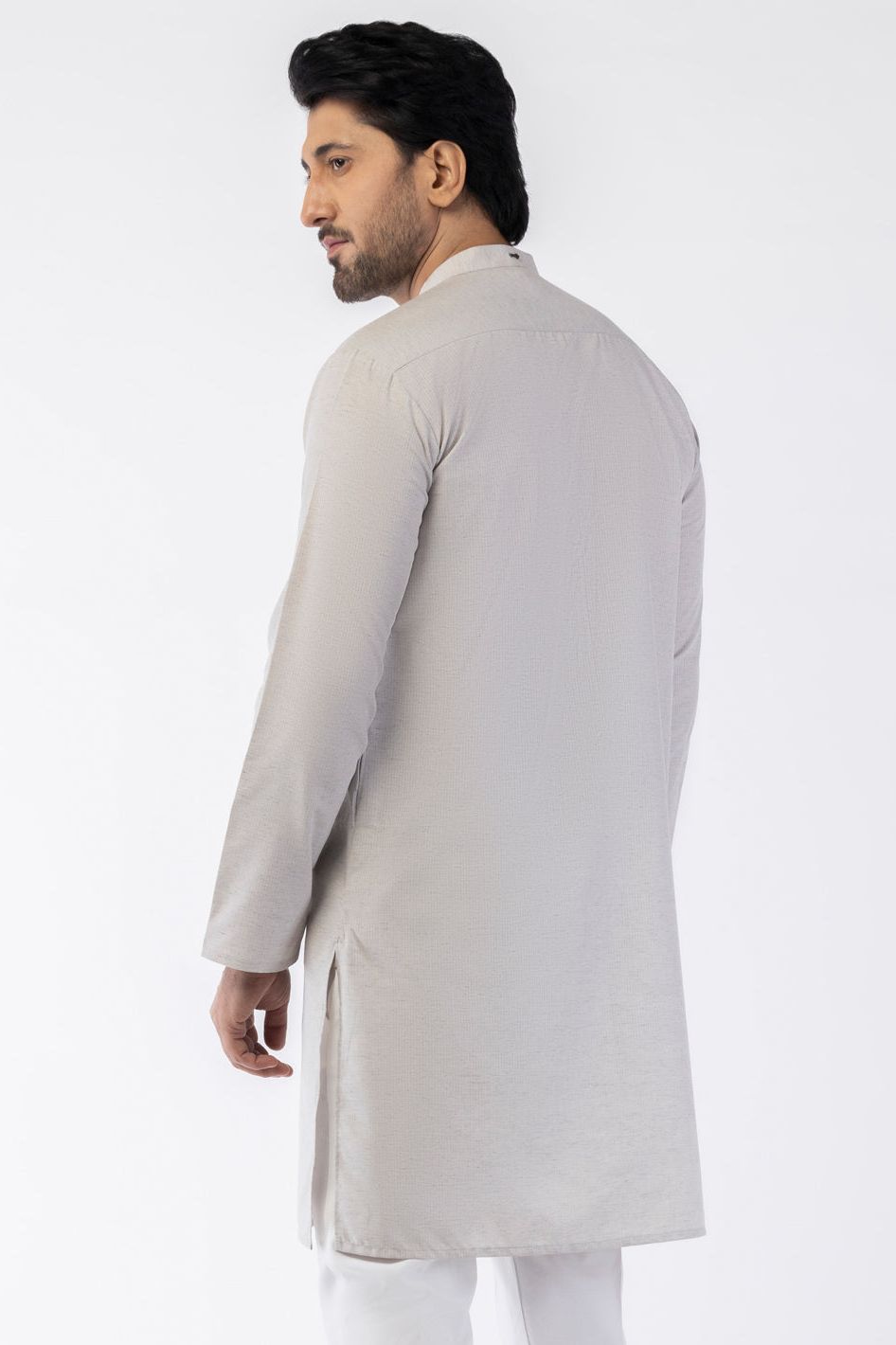 Stylish Blended Light Grey Kurta for Men & Women | Comfortable Cotton Almirah Wear | Perfect for Casual Outings, Festivals & Ethnic Events