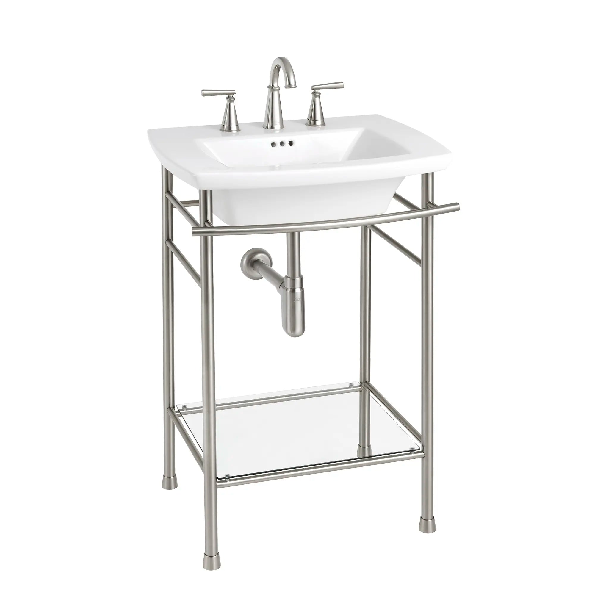 Decorative P Trap - Chrome Plated Bathroom Sink Drain Pipe with Adjustable Length for Vanity, Kitchen & Laundry Room Sink Installation