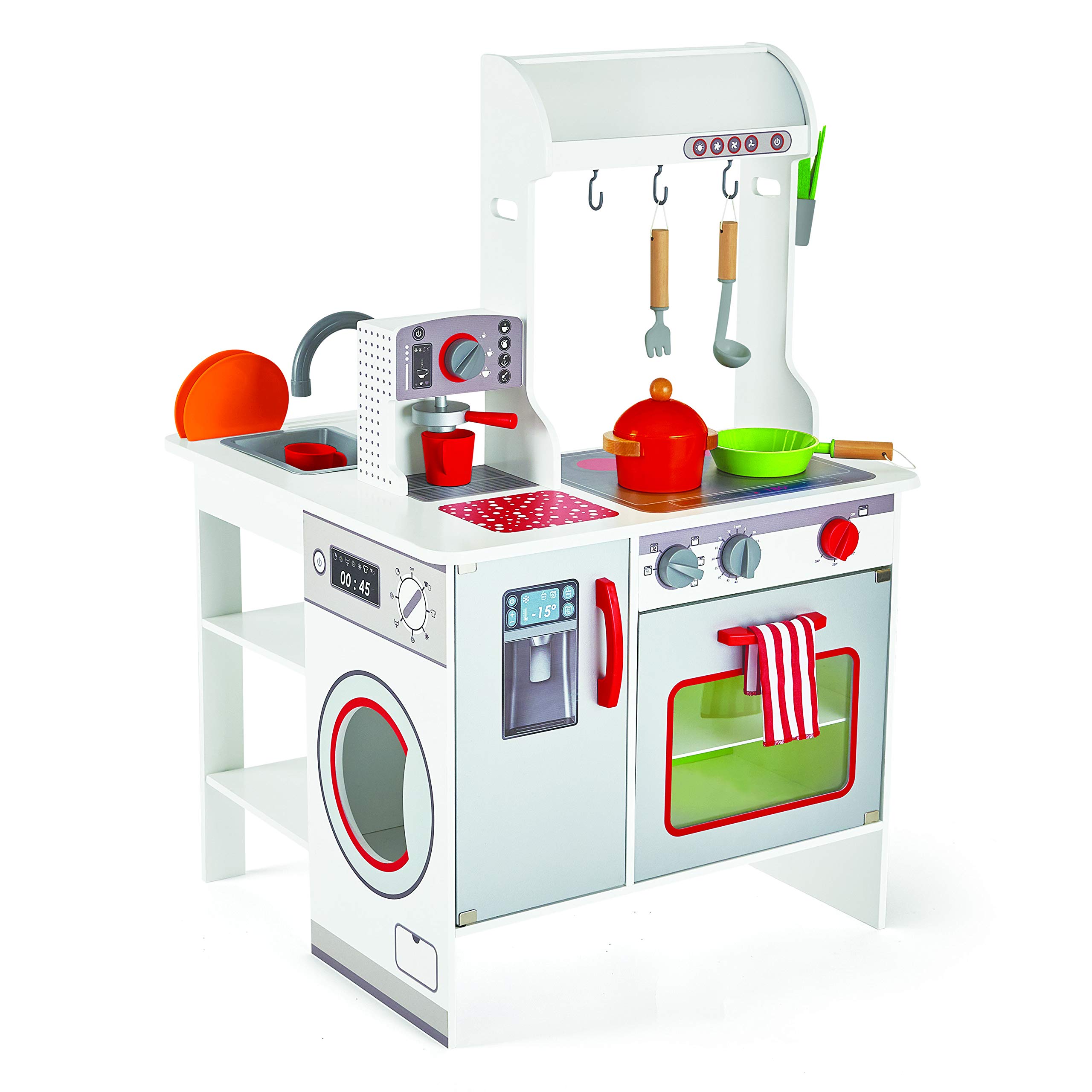 Imaginarium All Around Play Kitchen Set with Realistic Appliances & Accessories - Pretend Play Toy for Kids Ages 3-6 | Perfect for Preschool Learning & Role-Playing Games