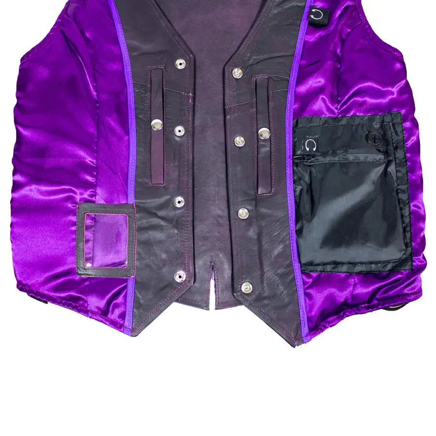 Open Road Women's Lace Side Leather Vest - Stylish Faux Leather Jacket for Casual Outfits & Night Out | Perfect for Parties, Date Nights & Fall Layering