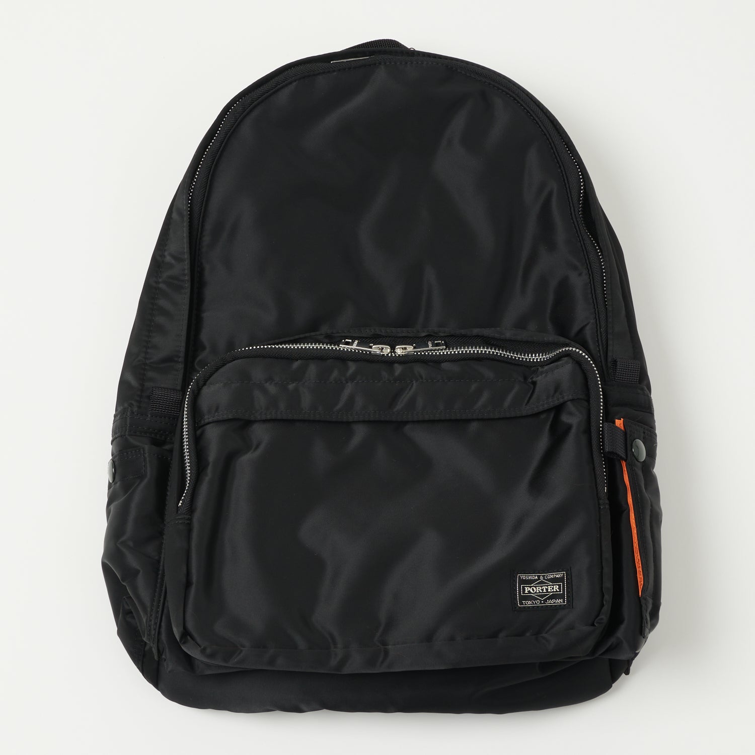 Porter Yoshida & Co. Tanker Day Pack Backpack - Durable Nylon Travel Bag for Men & Women, Perfect for Commuting, Hiking & Everyday Use (Black)