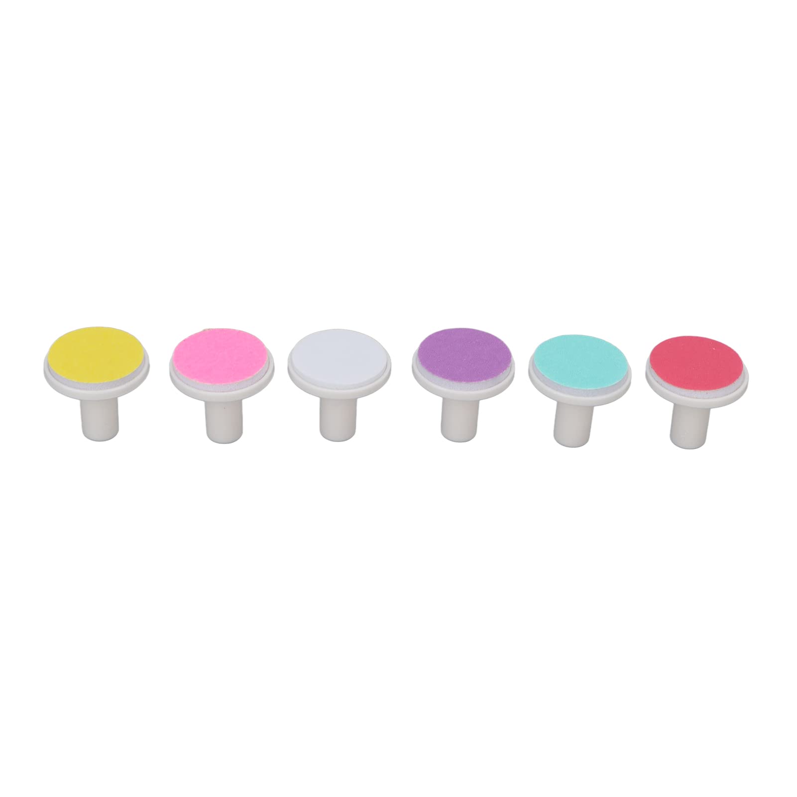6pcs Baby Nail Drill Bits Set - Electric Nail Trimmer Replacement Pads & Sandpaper Accessories for Safe Infant Nail Care | Perfect for Home Use, Travel & Professional Grooming Kits