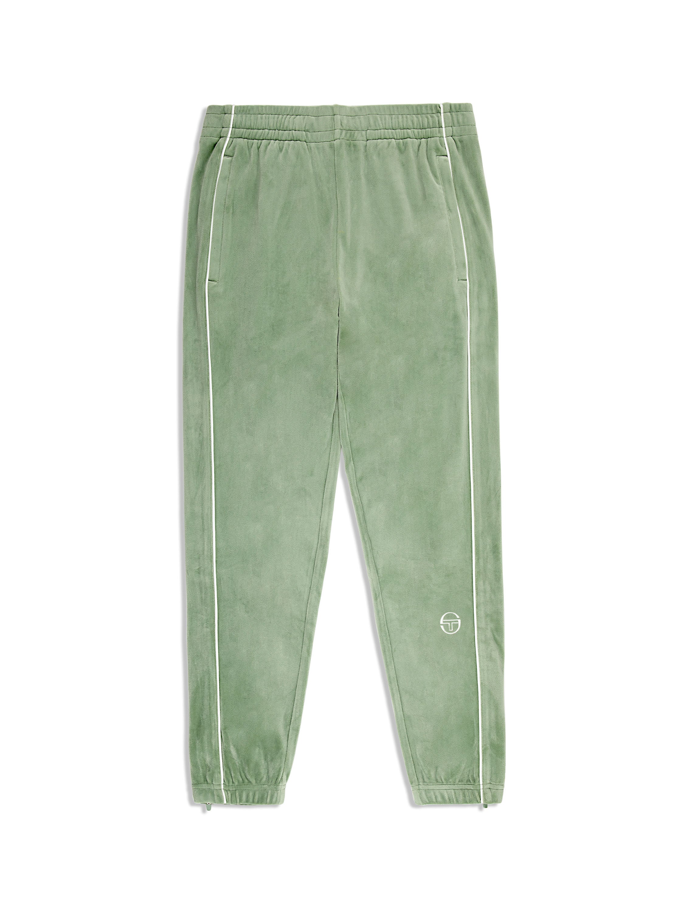 Lioni Velour Track Pants for Women - Soft & Comfortable Joggers, Hedge Green - Perfect for Yoga, Gym, Lounge & Casual Wear