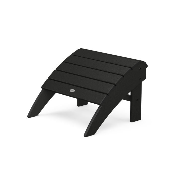 POLYWOOD Vineyard Curveback Adirondack Ottoman - Outdoor Patio Furniture, Weather-Resistant Poly Lumber, Perfect for Garden, Poolside & Backyard Relaxation