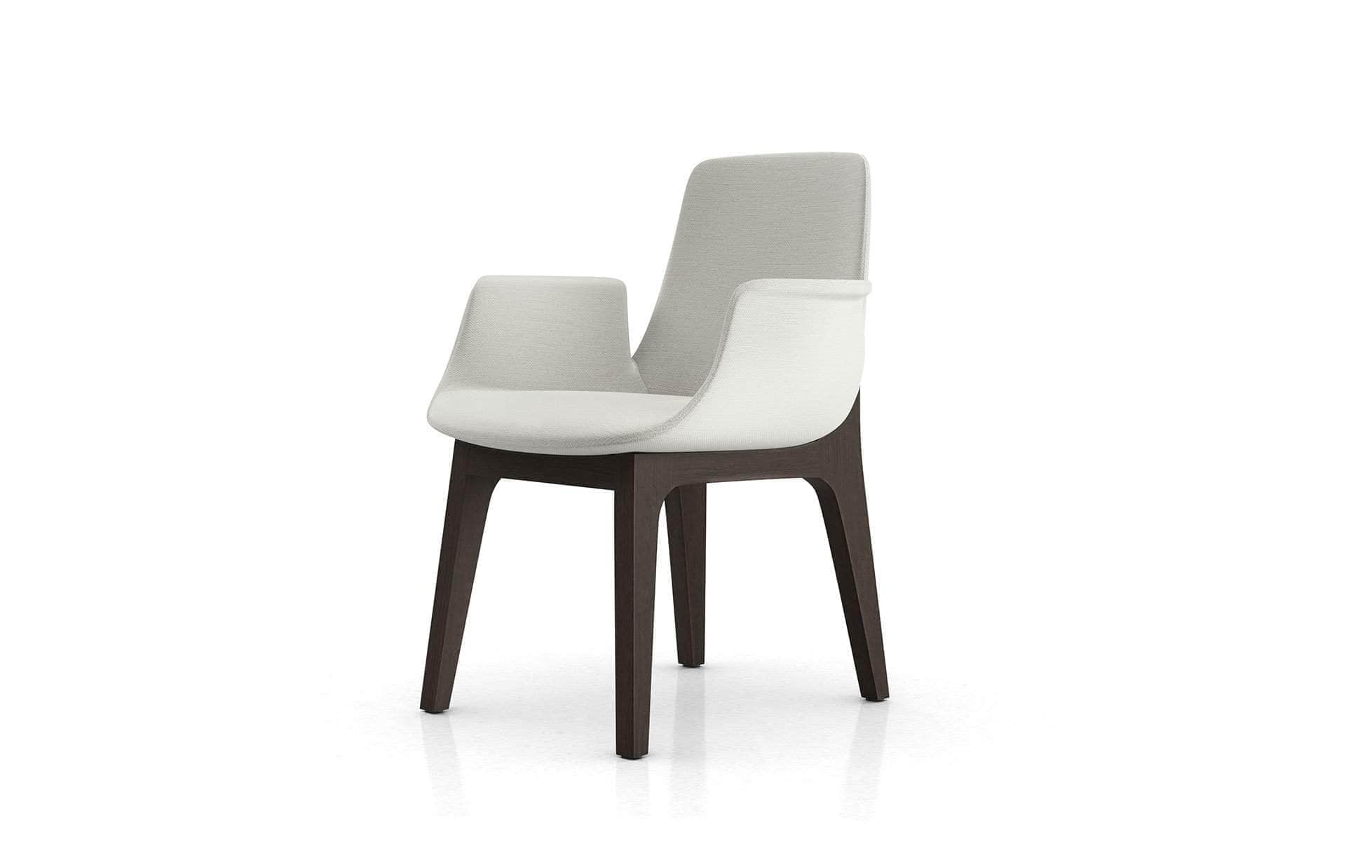 Smoked Oak 9-Piece Dining Table Set with Silver Birch Fabric Chairs - Modern Kitchen & Dining Room Furniture for Family Gatherings & Entertaining