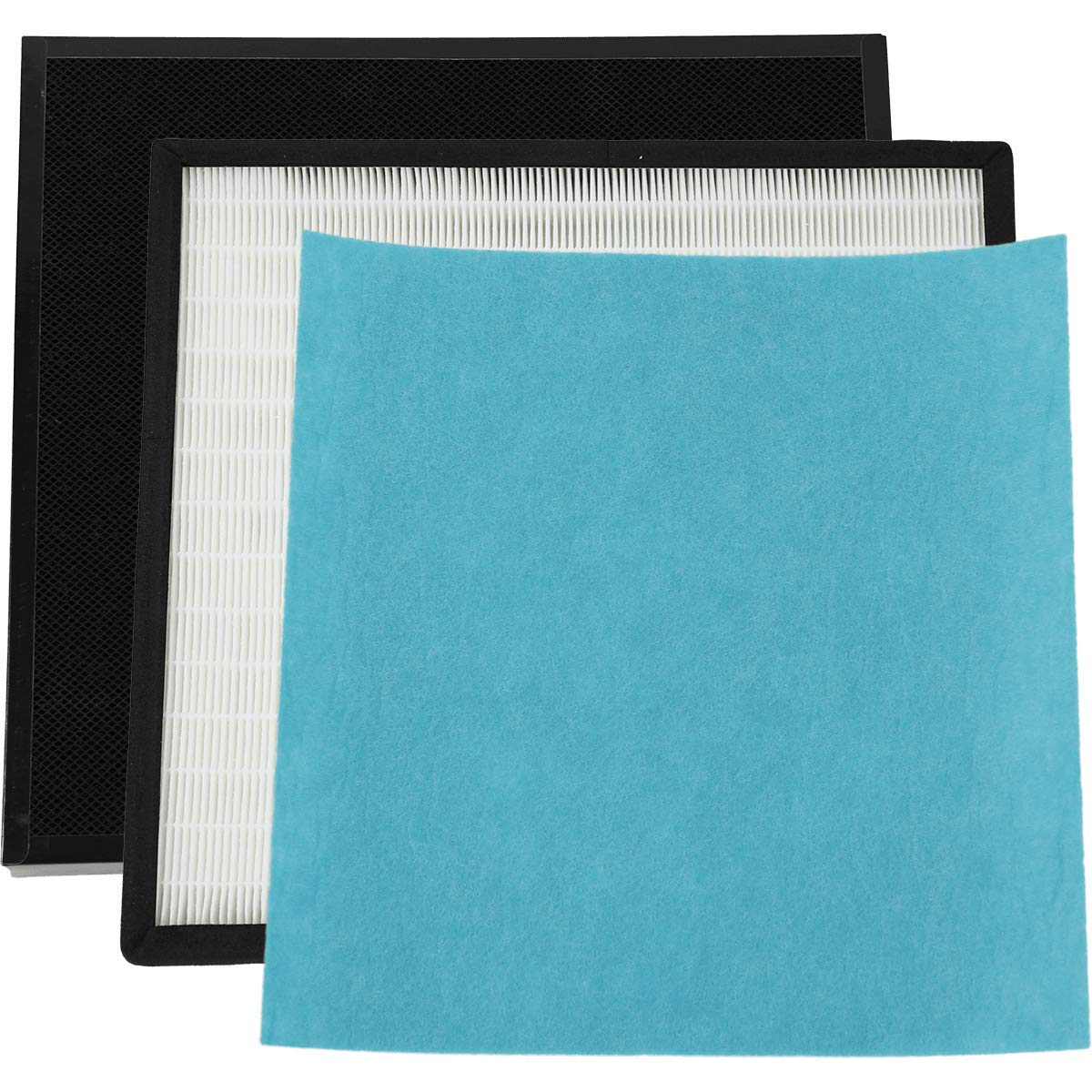 ORANSI Max Air Purifier Replacement Filter Pack - 1 Pre-Filter, 1 v-HEPA Filter, 1 Activated Carbon Filter - 12 Month Replacement Kit for Cleaner Air at Home, Office & Bedroom