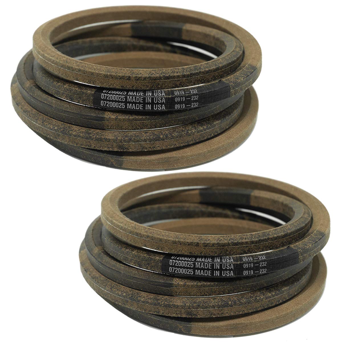Ariens 2PK Genuine OEM Gravely Hex Belt BB-Wrapped 07200025 - Replacement Belt for Lawn Mowers & Tractors - Perfect for Landscaping & Yard Maintenance