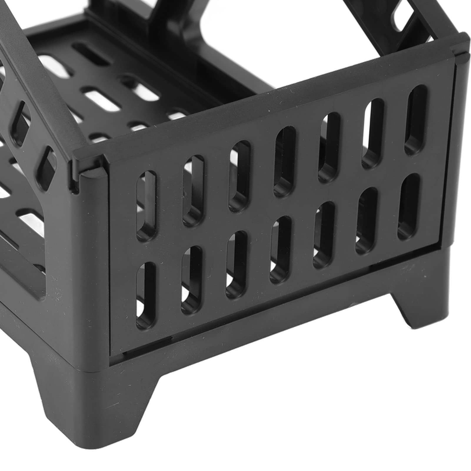 Thermal Label Holder for Rolls & Fanfold Labels - Compatible with Desktop & Barcode Printers - Durable Label Printer Stand for Office & Home Use (Black) - Perfect for Shipping, Inventory & Organization