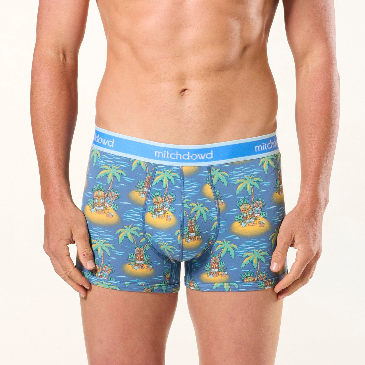 Men's Tiki Islands Cotton Trunk 3 Pack - Soft Breathable Boxer Briefs for Comfort & Style | Perfect for Travel, Gym & Everyday Wear